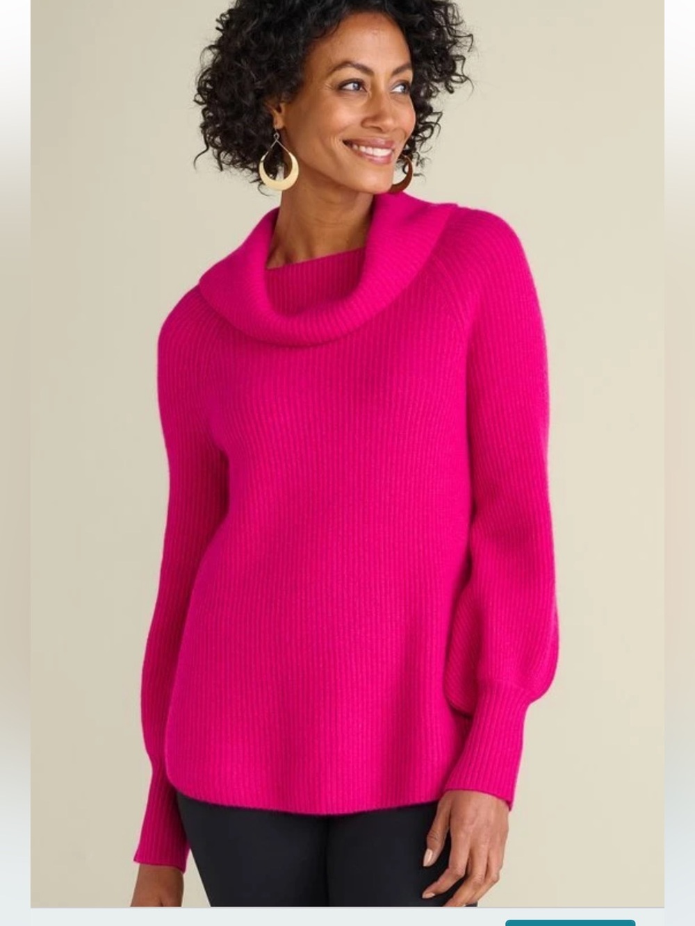 Soft Surrounding Cashmere Pullover Sweater Size Small Pink